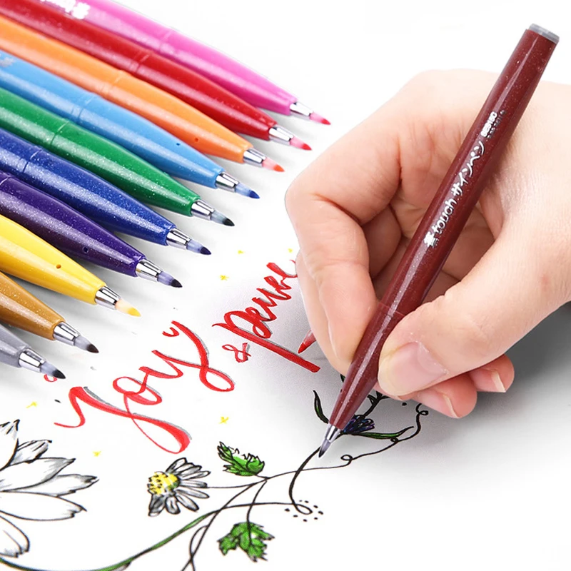 Pentel Pen Sign Pen - Ensemble de stylos pinceaux Touch de