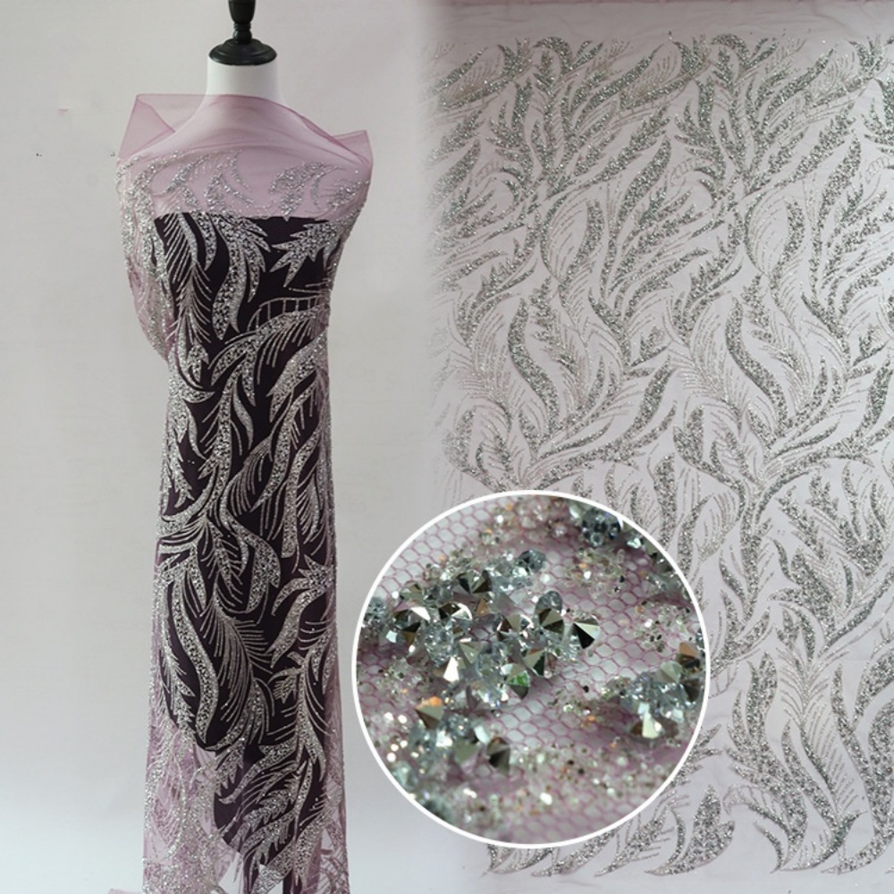 Crystal Mesh Fabric - 10 Motifs de poudre de marquage