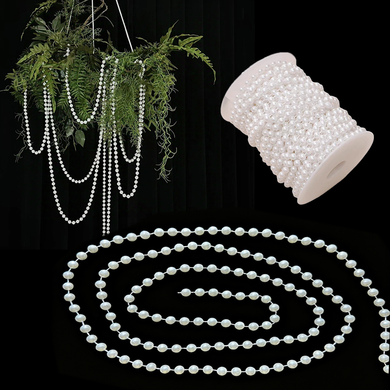 Chaîne de perles blanches 5 mè - Pearl Trim Chain avis et prix