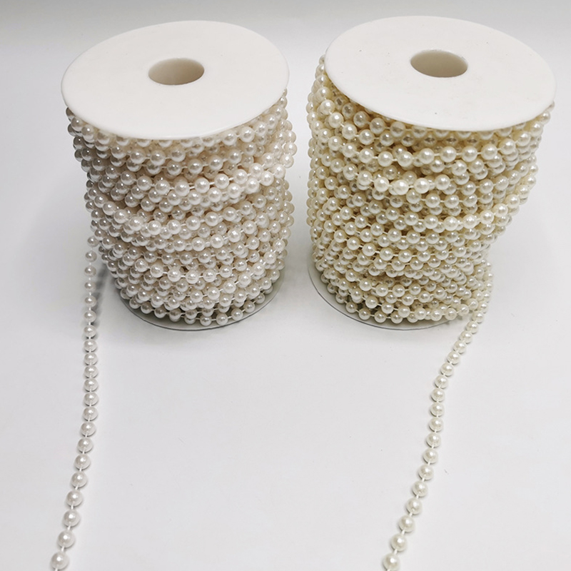 Chaîne de perles blanches 5 mè - Pearl Trim Chain avis et prix