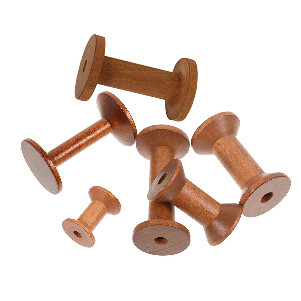 6 bobines en bois vintage, por - Embroidery Craft avis et prix