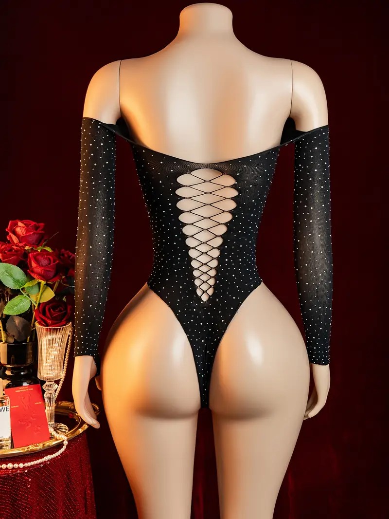 Combinaison Babydoll Érotique  - Crystal Mesh Fabric avis et prix