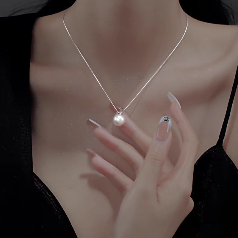 Collier de perles en argent St - Pearl Trim Chain avis et prix