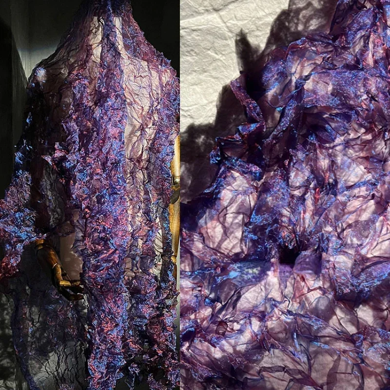 Tissu en maille laser plissée  - Crystal Mesh Fabric avis et prix