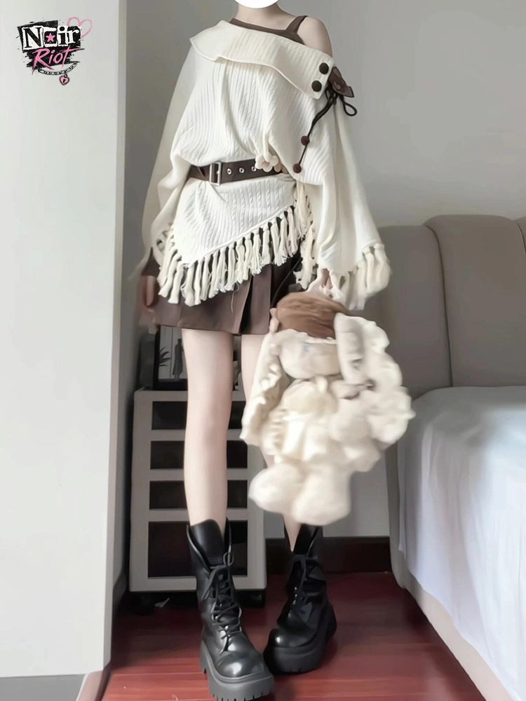 Ensemble 2 pièces vintage japo - Tassel Fringe Trim avis et prix