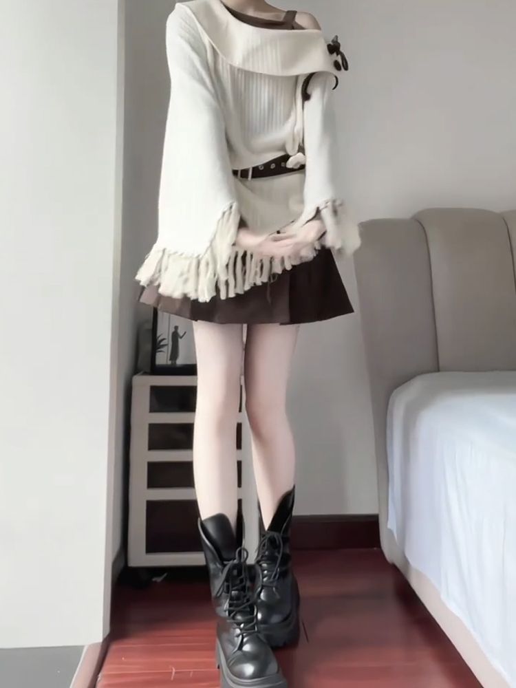Ensemble 2 pièces vintage japo - Tassel Fringe Trim avis et prix