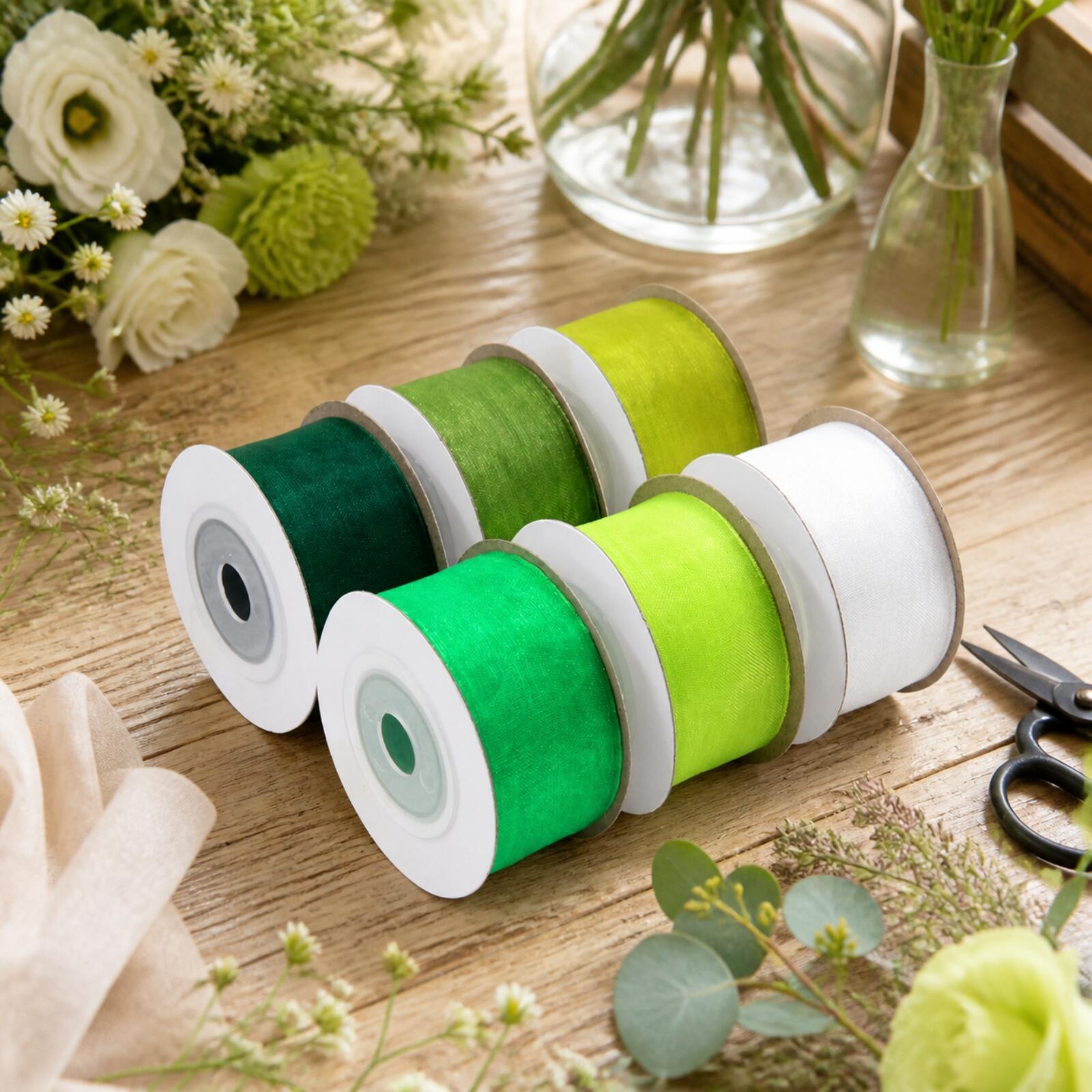 Bobine de ruban décoratif tran - Organza Ribbon Spool avis et prix