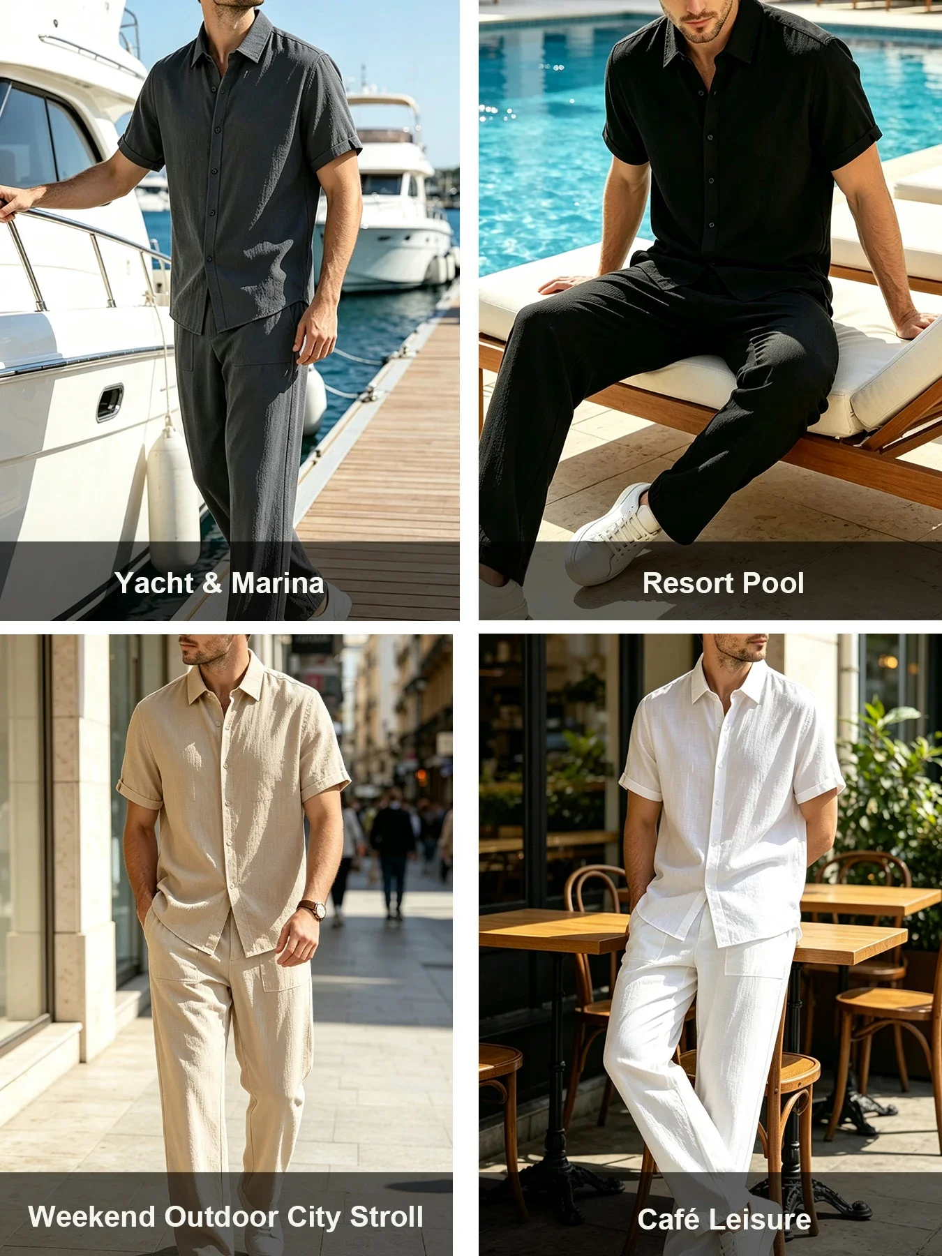 Tenue d'été pour hommes, ensem - Embellish Knit avis et prix